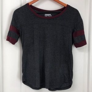 Sirens and Dolls Varsity Charcoal T-Shirt (XS)